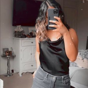 Abercrombie & Fitch satin cowl neck cami